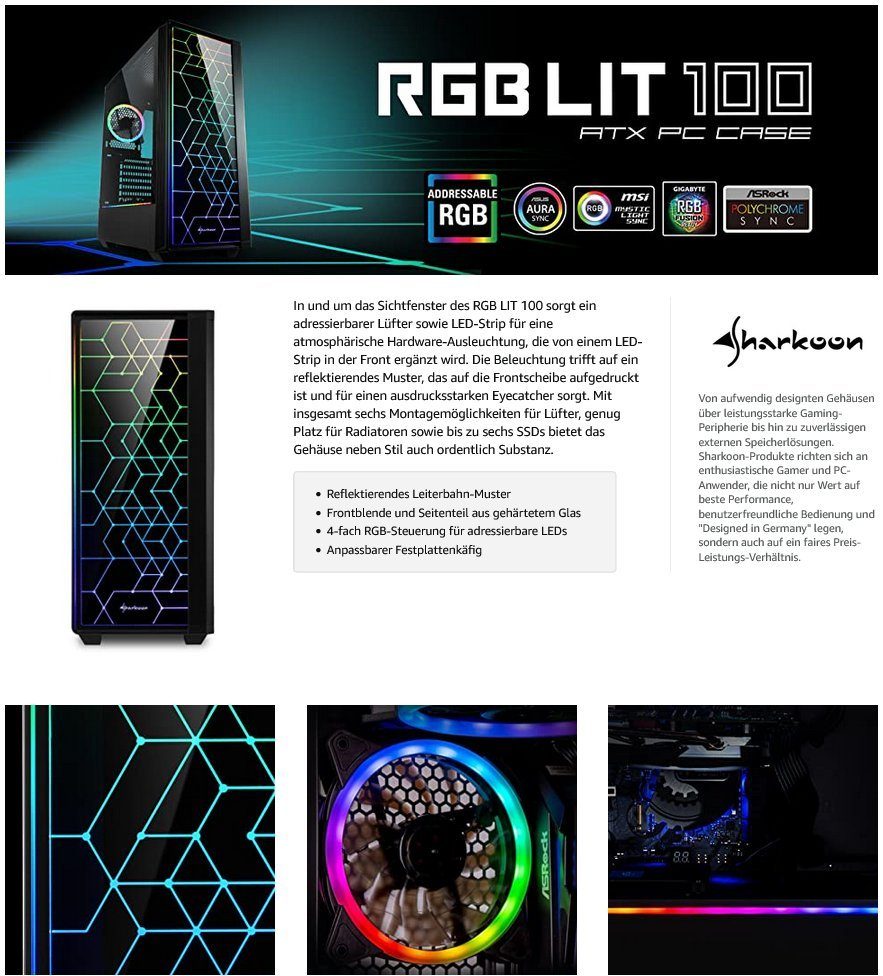 Meinpc Peacemaker i9 RTX 4060 [LIT] Gaming-PC (Intel Core i9 11900K, Nvidia GeForce RTX 4060, 32 GB RAM, 1000 GB SSD, RGB Tower, RGB, Windows 11, Gaming, Gamer)