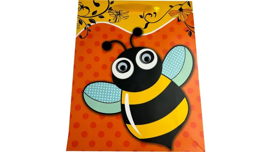 BOCK Geschenktüte mittel Wackelaugen 23 x 18 x 10cm sortiert
