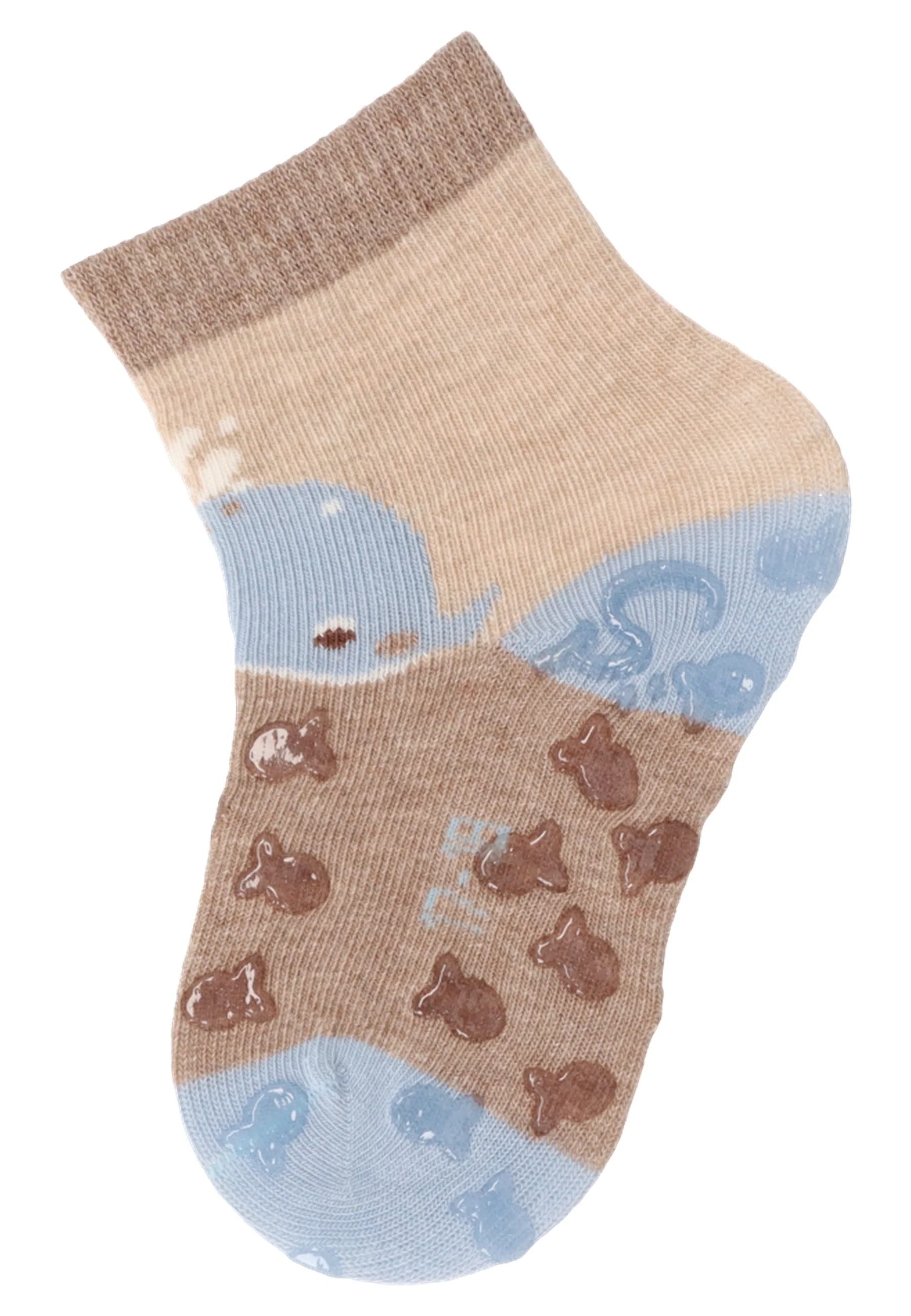 ABS Krabbelsocken im 2er Pack mit Motiv Wal