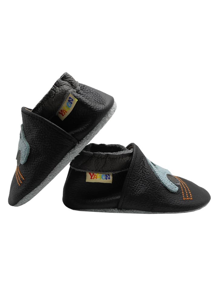 Yalion Leder-Krabbelschuhe 