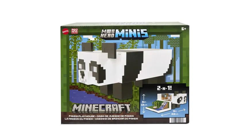 Minecraft Mob Head Panda 3-in-1 Spielset