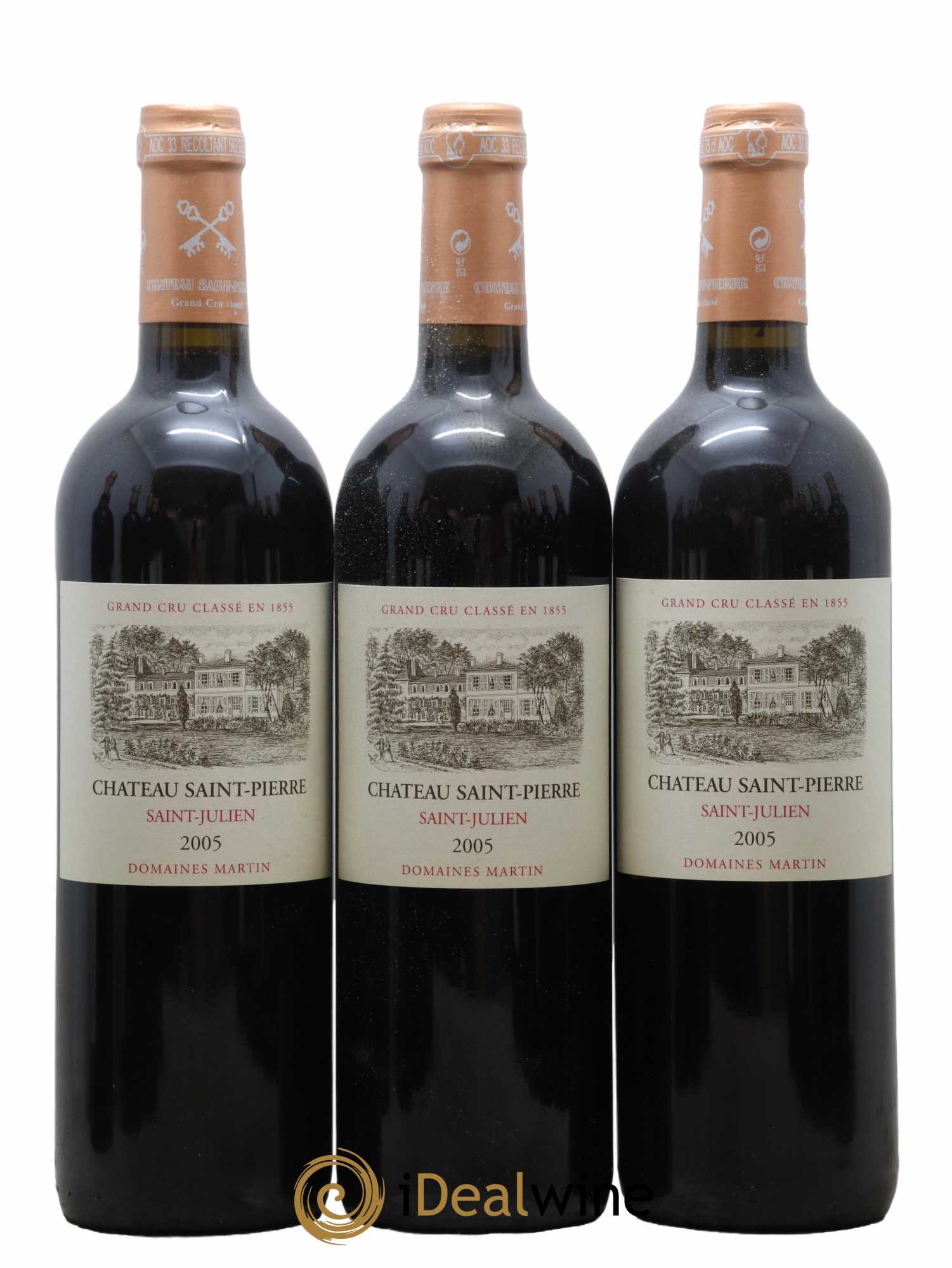 Château Saint-Pierre 4ème Grand Cru Classé  2005 - Lot de 12 Bouteilles