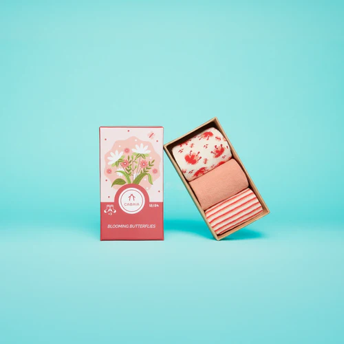 Blooming Butterflies - Pack de chaussettes bébé orange