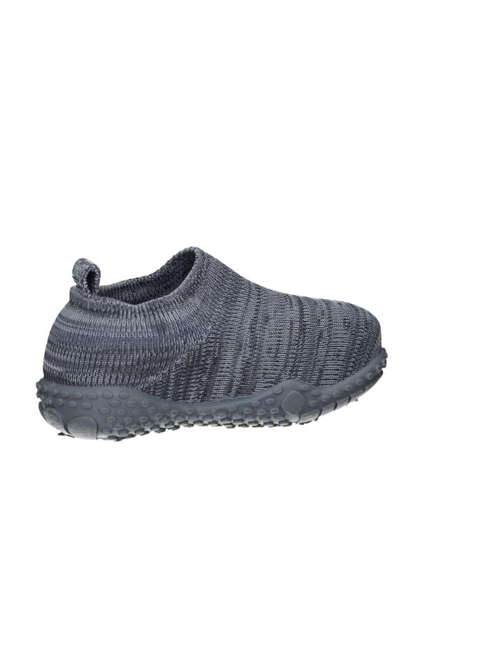 Playshoes Hausschuh Strick in Grau günstig kaufen