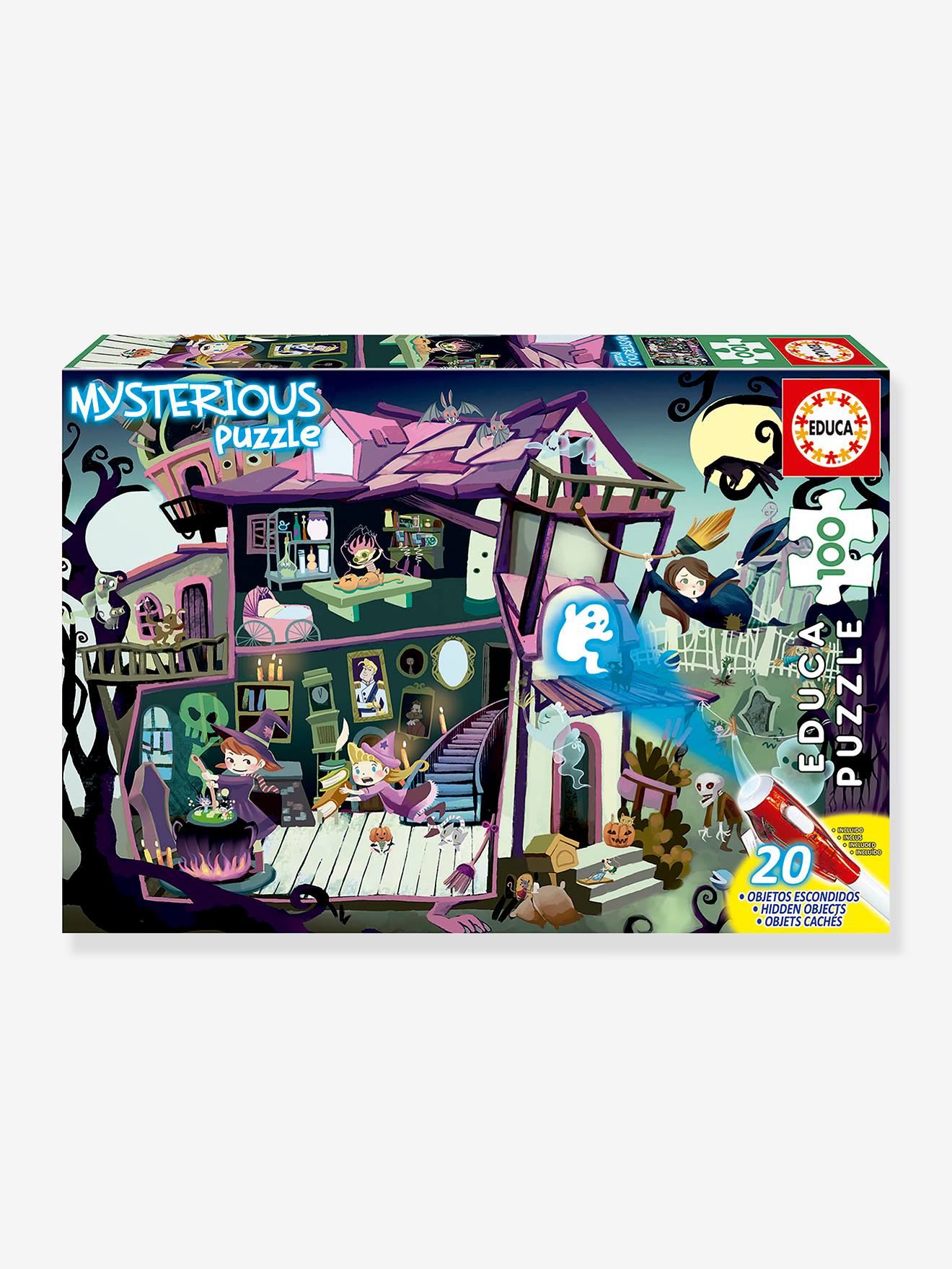 Educa Kinder Rätsel-Puzzle GEISTERHAUS EDUCA, 100 Teile - malve