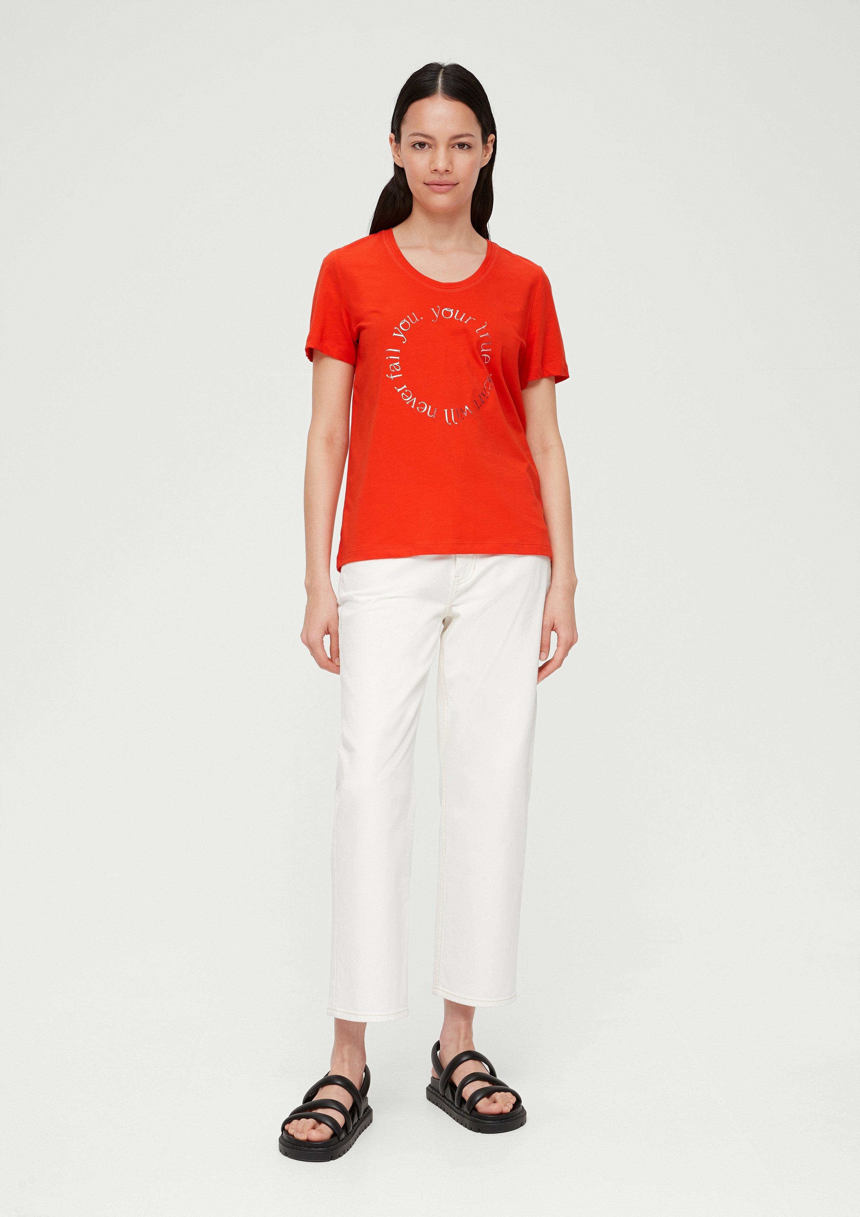 Baumwollshirt mit Frontprint  2132911-25D2