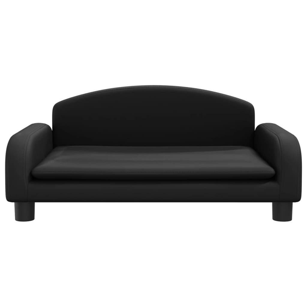 vidaXL Kindersofa Kindersofa Schwarz 70x45x30 cm Kunstleder Kindercouch Kindermöbel Kind