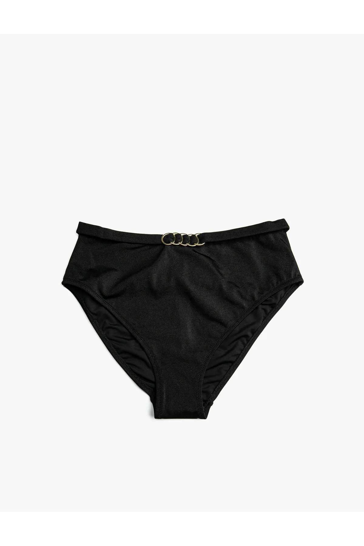 Koton  Bikinihose mit hoher Taille und Metallring-Accessoire-Detail