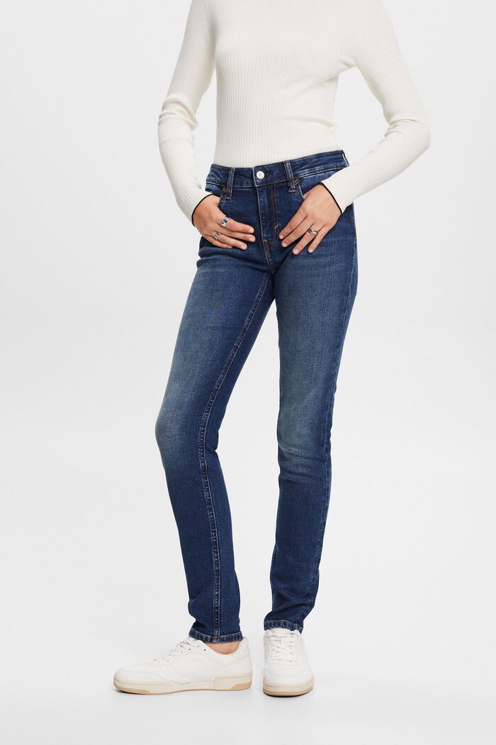 Schmale Jeans mit mittlerer Bundhöhe