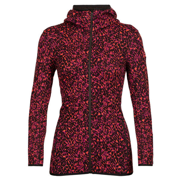 ELEMENTAL LS ZIP HOOD LICHEN Damen - Fleecejacke