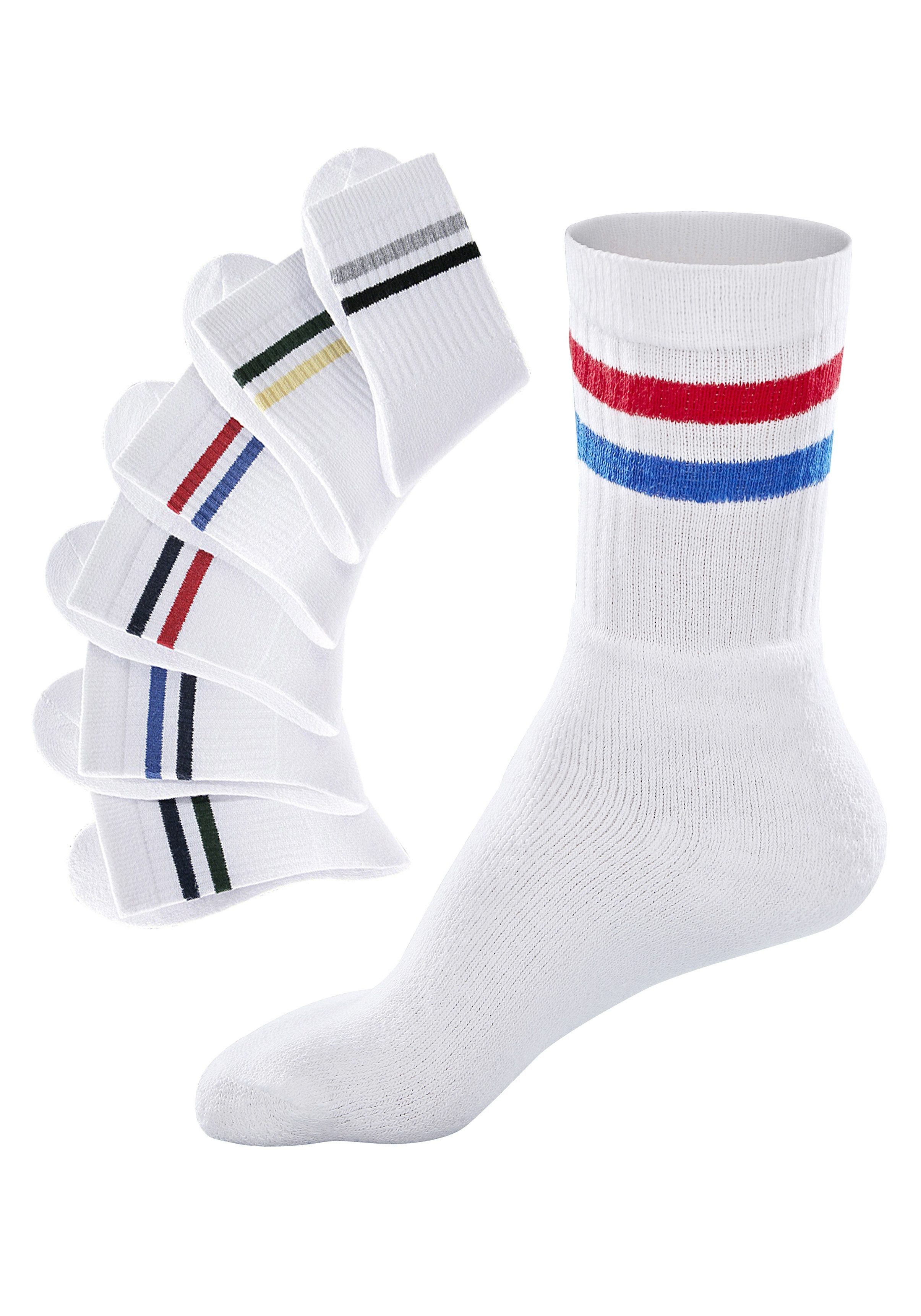 Go in Freizeitsocken (Set, 6-Paar) mit farbigen Streifen