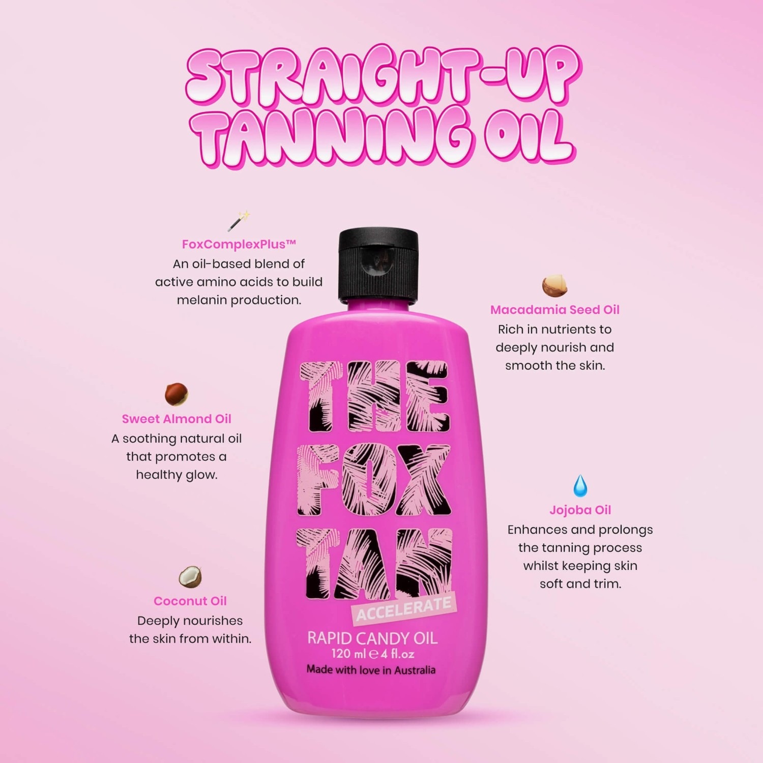 Olejek cukrowy THE FOX TAN Rapid Candy Oil
