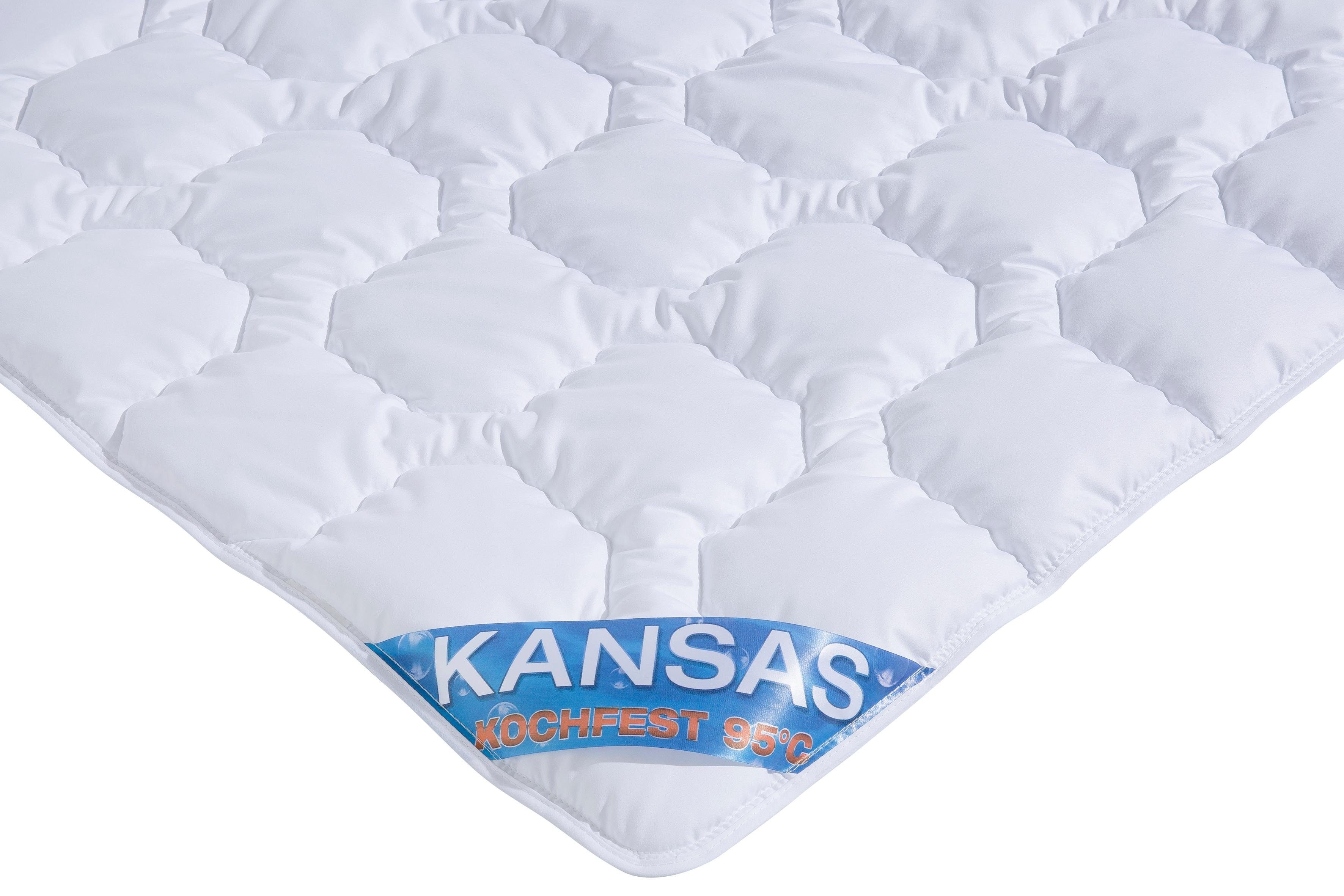 Microfaserbettdecke, Kansas, f.a.n. Schlafkomfort, Füllung: Polyesterfaser, Bezug: 100% Polyester, Bettdecke in 135x200 cm und weiteren Größen, für Sommer oder Winter