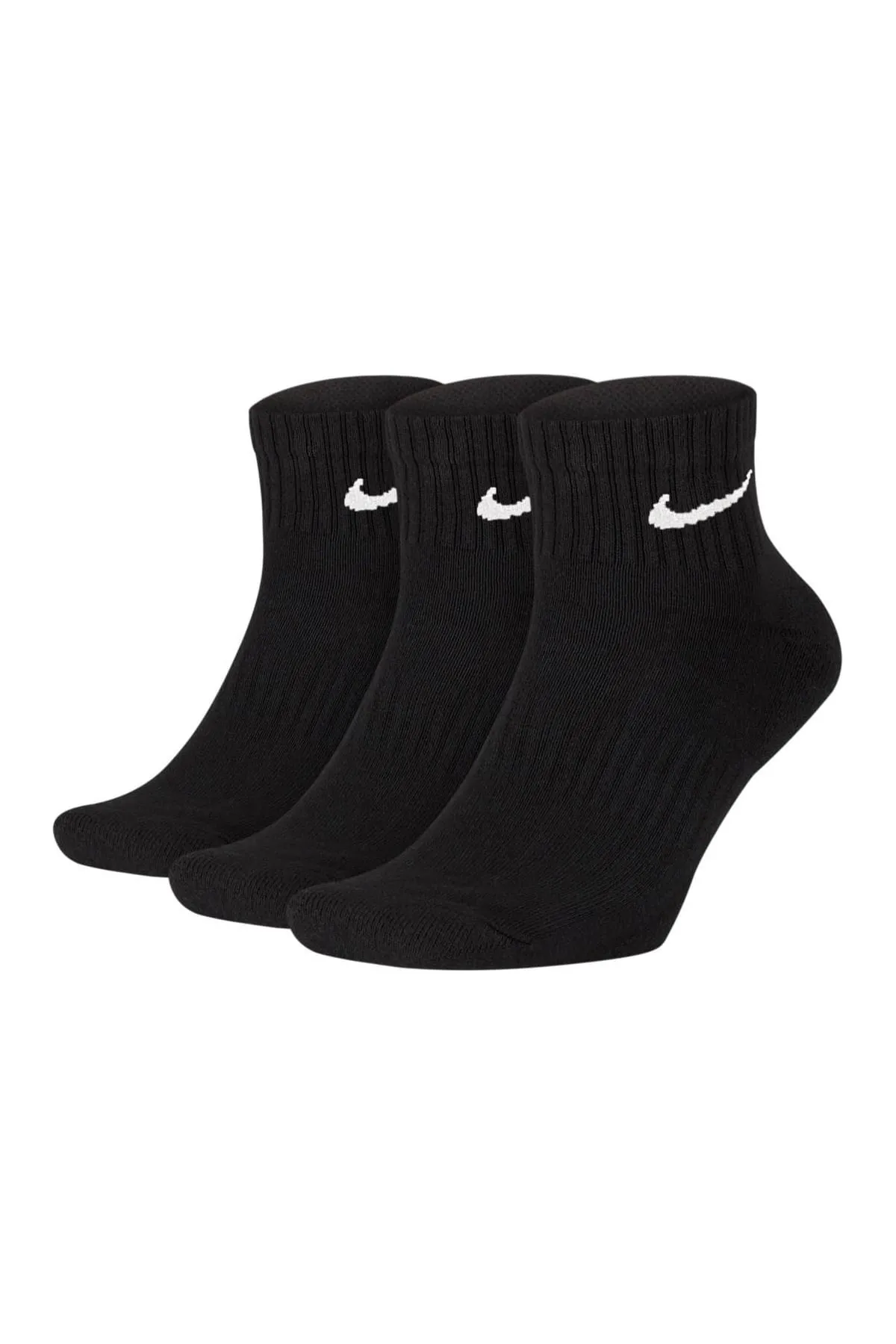 Nike  Unisex 3er Pack Sportsocken - Everyday, Cotton Cushioned Ankle, einfarbig