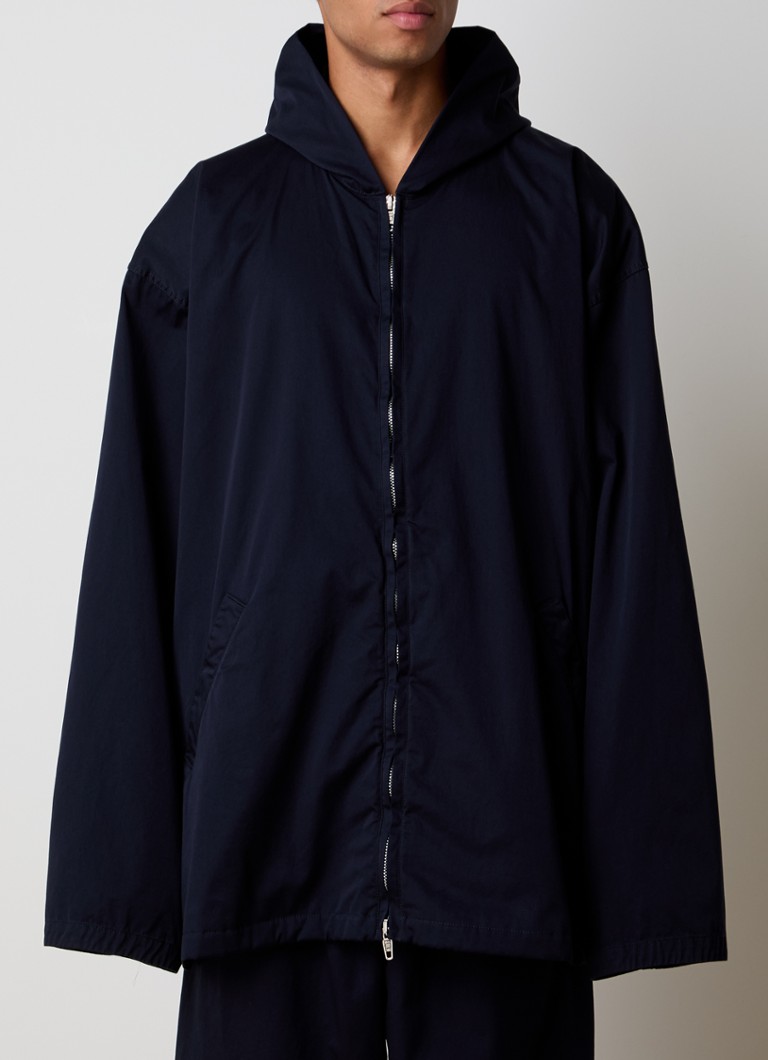 Giacca oversize Balenciaga con cappuccio e tasche laterali