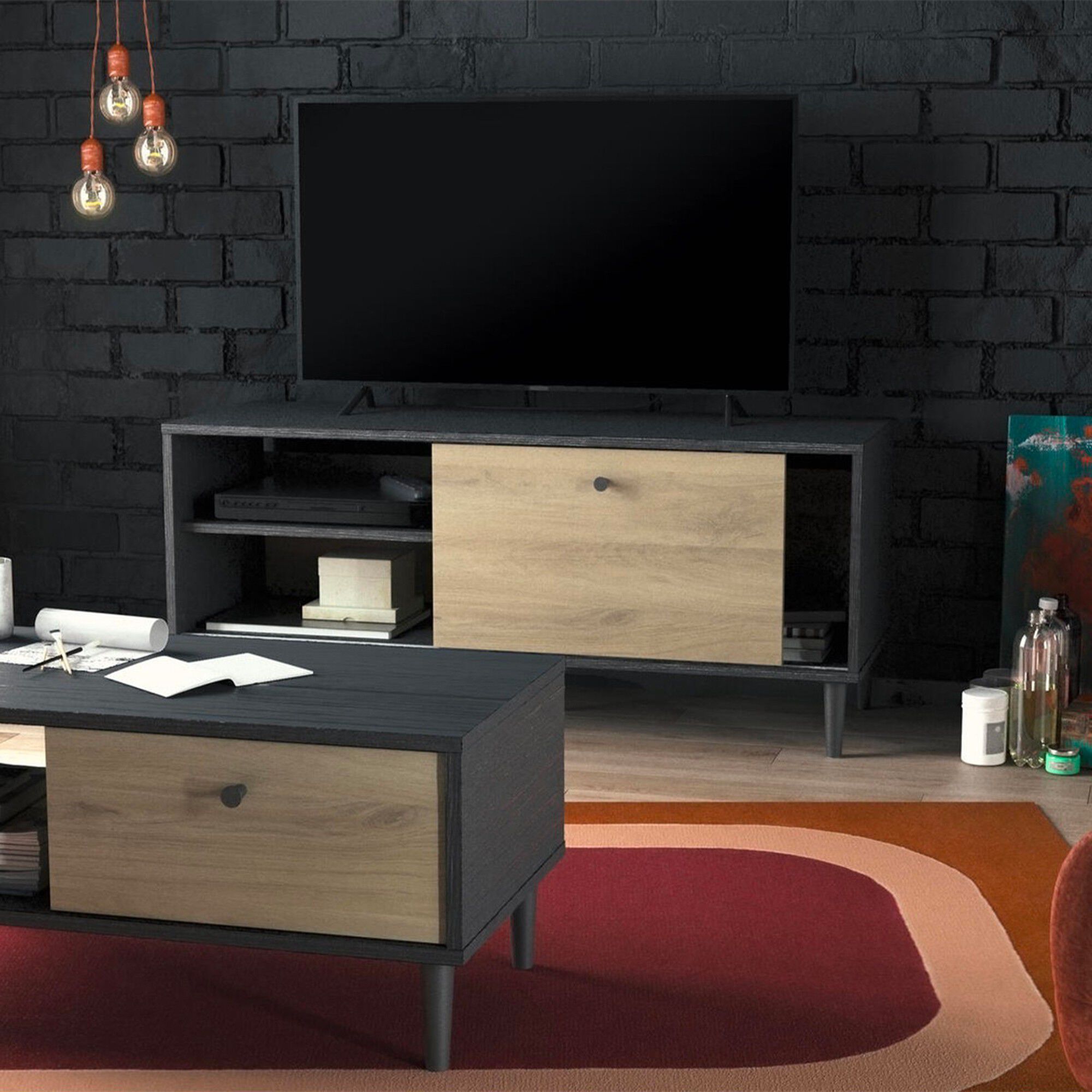 Meuble TV HAMFIELD – 2 coloris