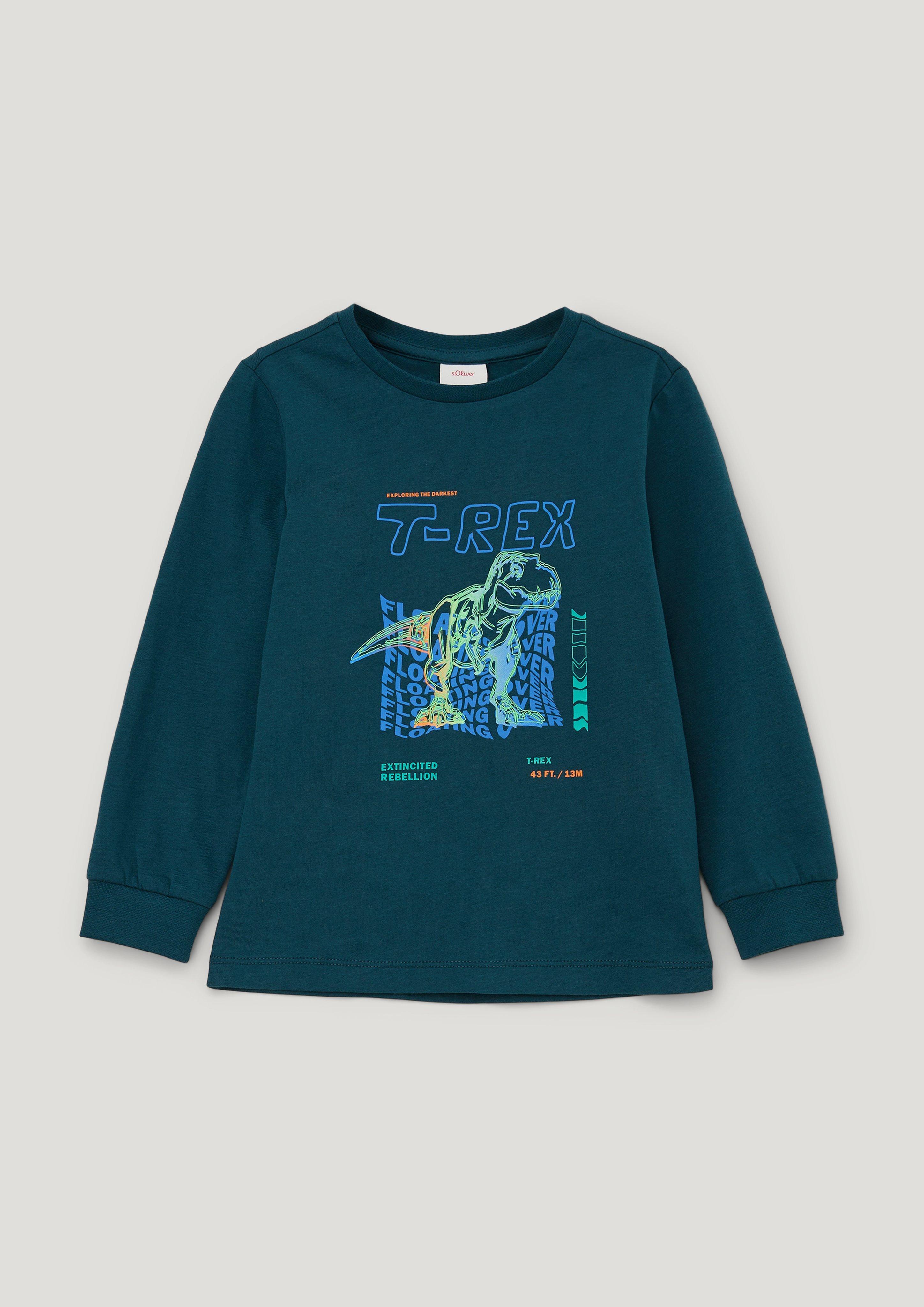 Longsleeve mit gummiertem Print  2134106-6904