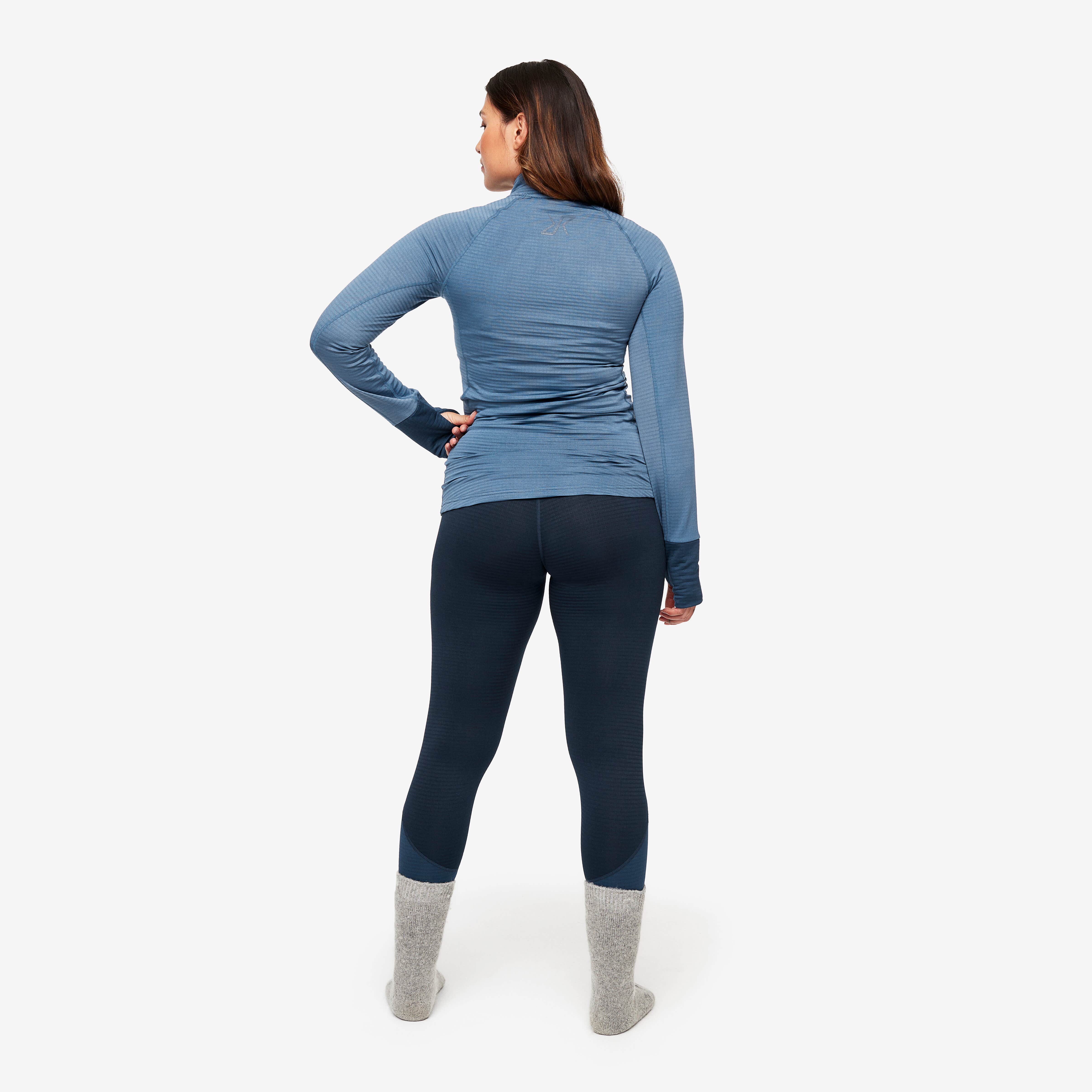 Hiball Waffle Base Layer Set Femme Blue Horizon