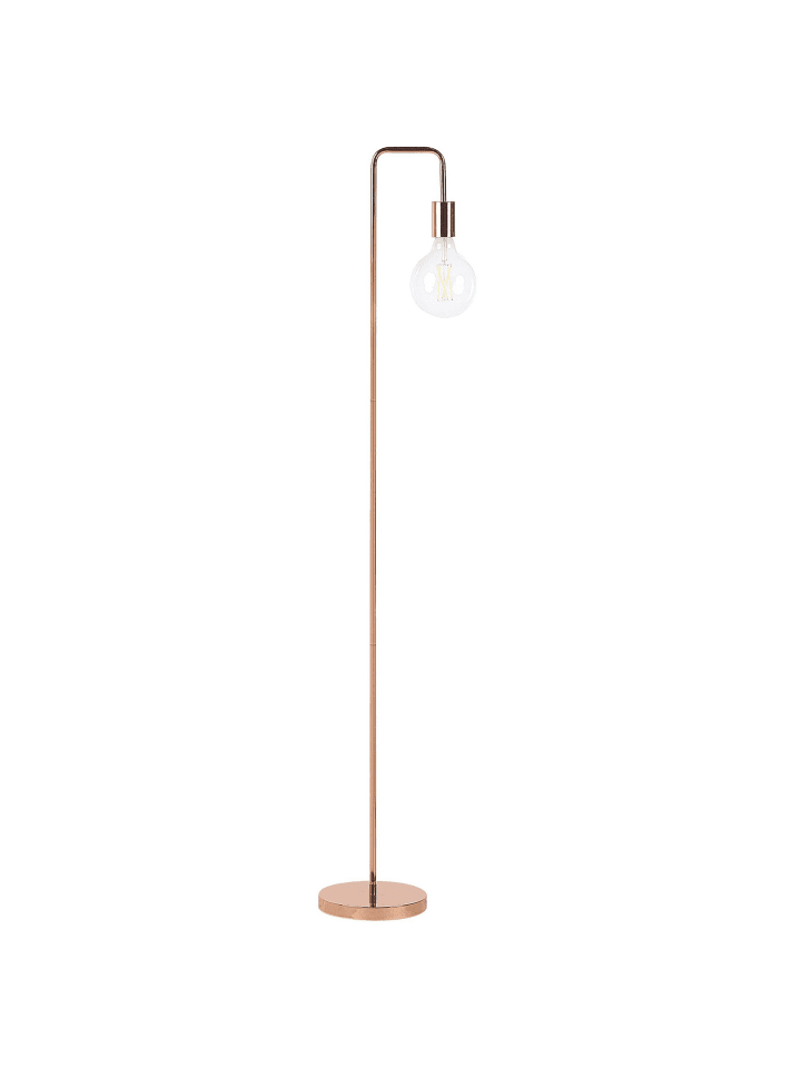 Beliani Stehleuchten SAVENA in Kupfer - (W) 20 x (H) 140 x (L) 14 cm günstig kaufen onesize