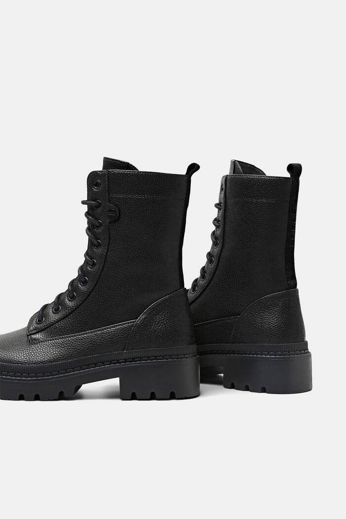 Schnürboots aus veganem Leder