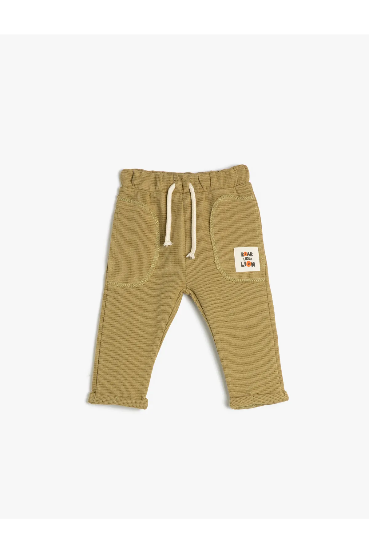Koton  Strukturierte Jogginghose mit Bindegürtel und Taschen für Babys, Jungen, 3smb40085tk