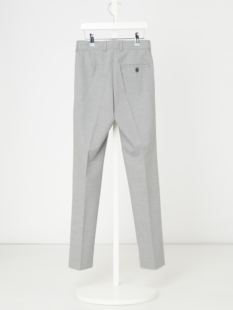 Chino mit elastischem Bund in silber meliert