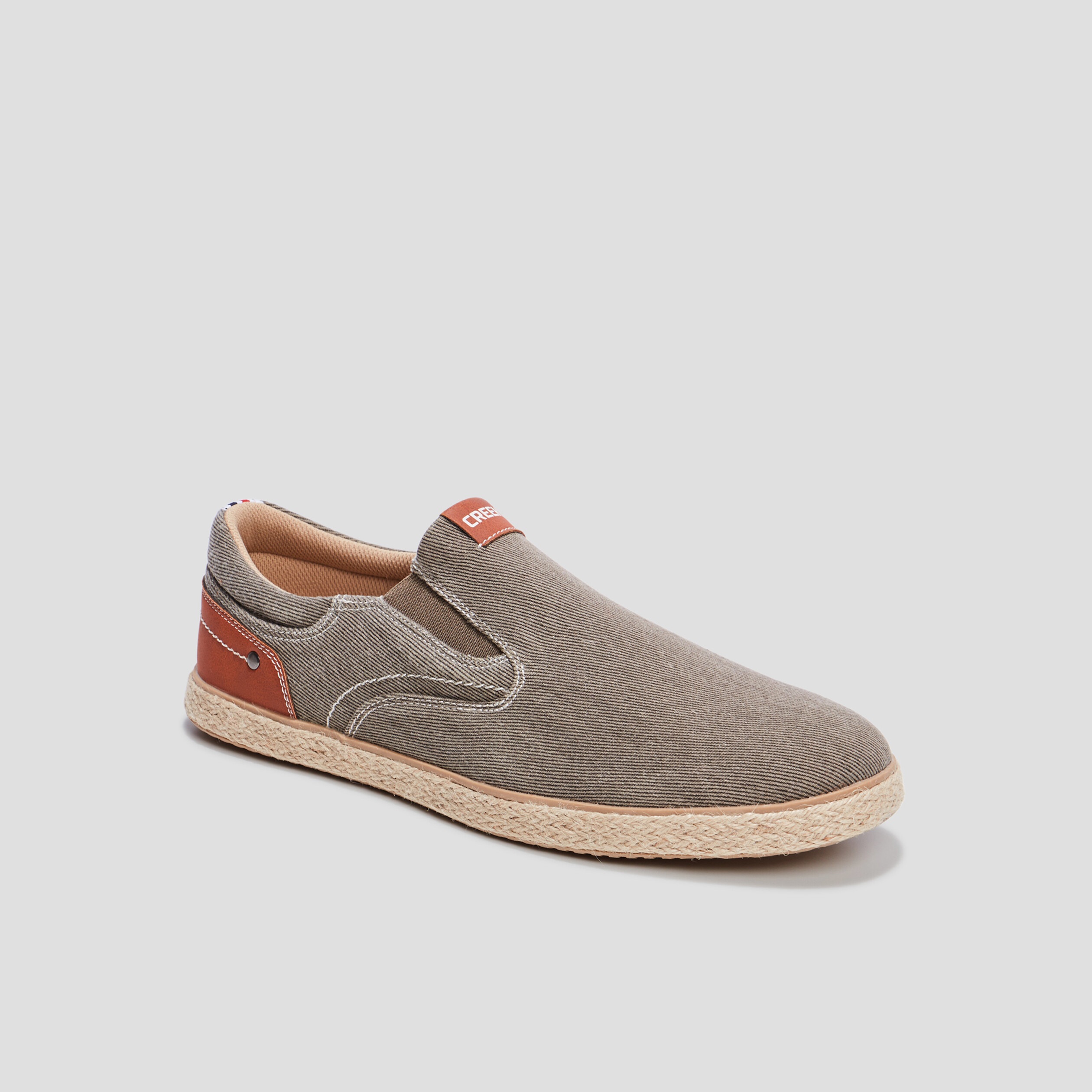 Loafers emboîtants Creeks vert kaki homme | La Halle
