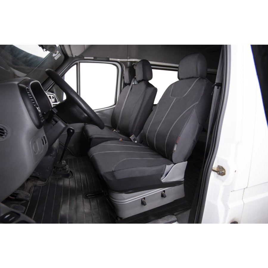 NORAUTO Sitzbezug UTILTY für Transporter, Design SATURN, Set aus 1 Vordersitz + 1 Doppelbank - ATU