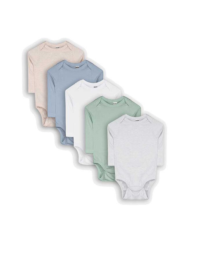 Langarmshirt - 5er-Pack