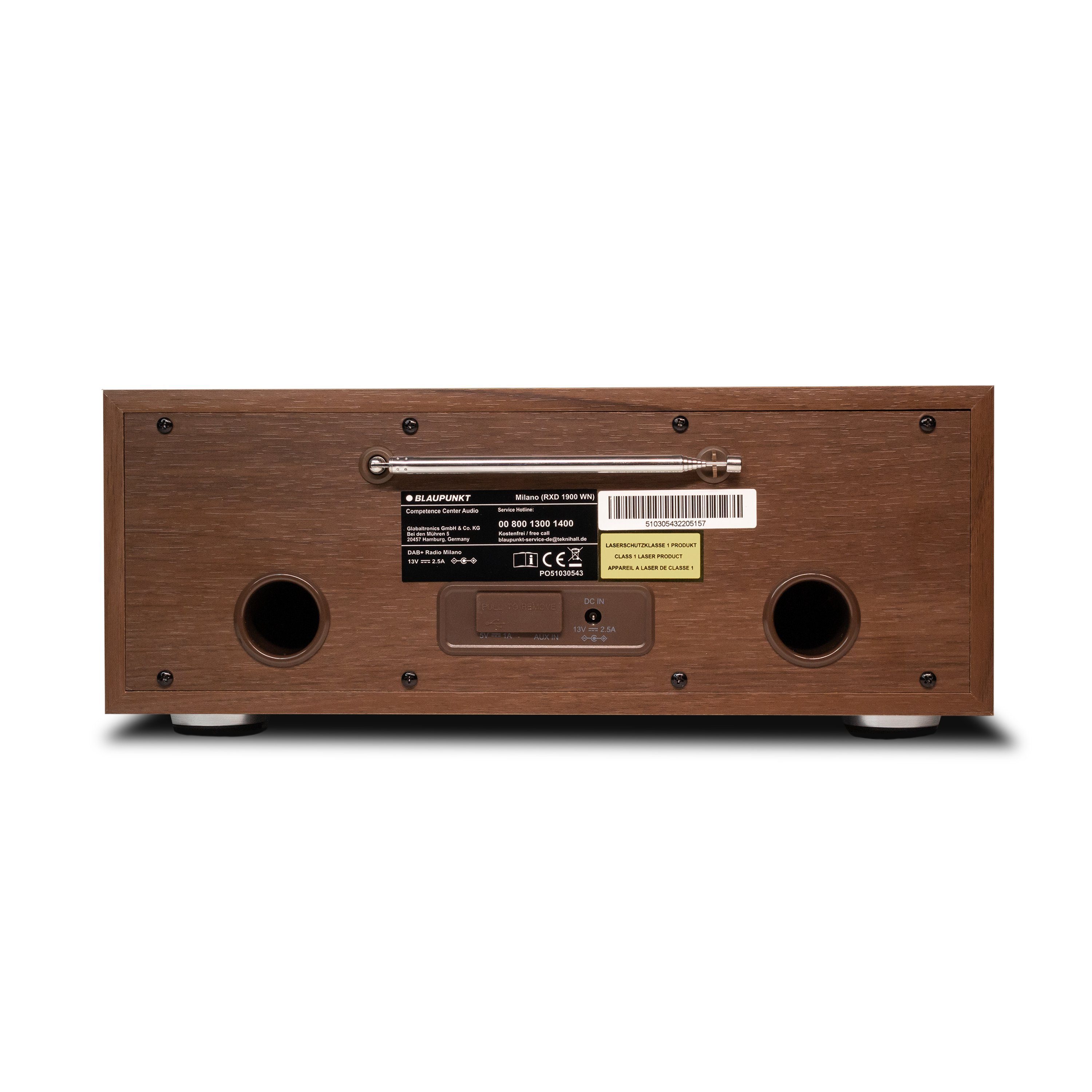 Blaupunkt RXD 1900 Milano, Internetradio mit CD, DAB+, BT Internet-Radio (Digitalradio (DAB), FM, Internet, 30,00 W)