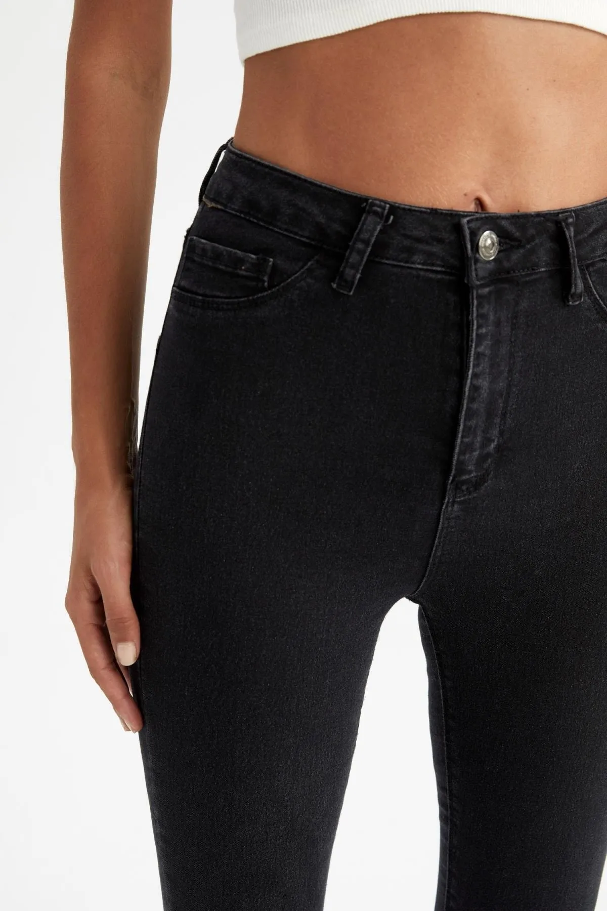 DeFacto  Super Skinny Fit Jeanshose mit hoher Taille