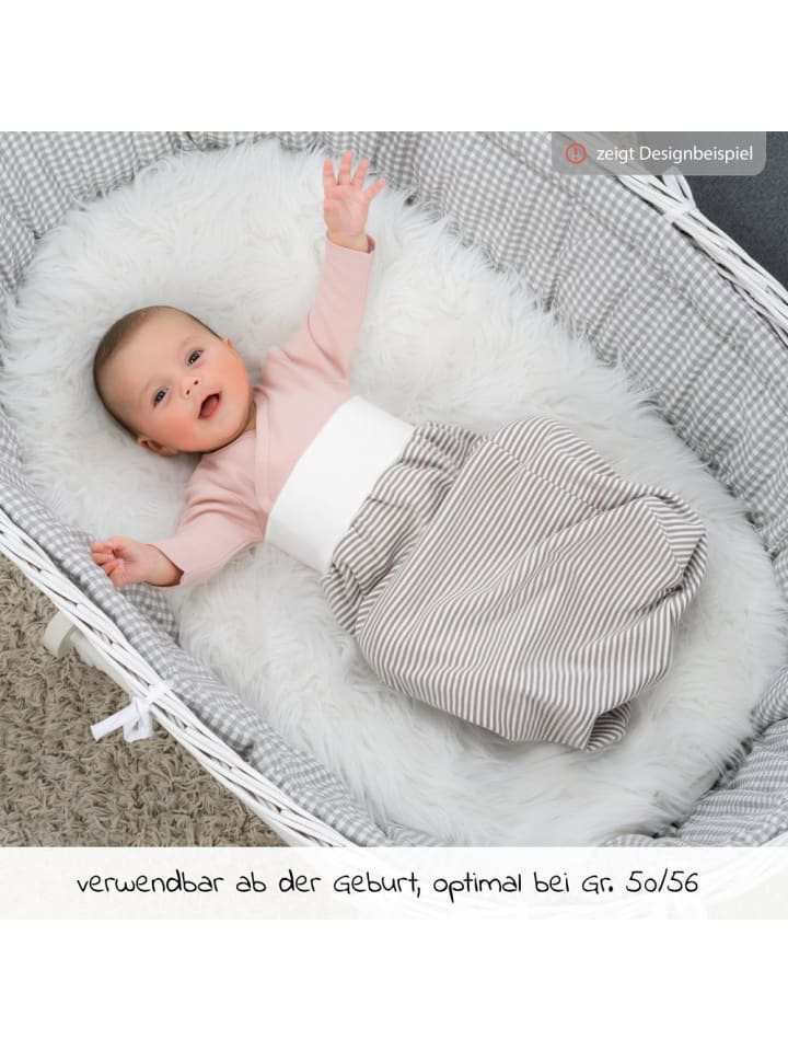 LaLoona Strampelsack Baby - Weiß-Taupe in weiss,beige günstig kaufen onesize