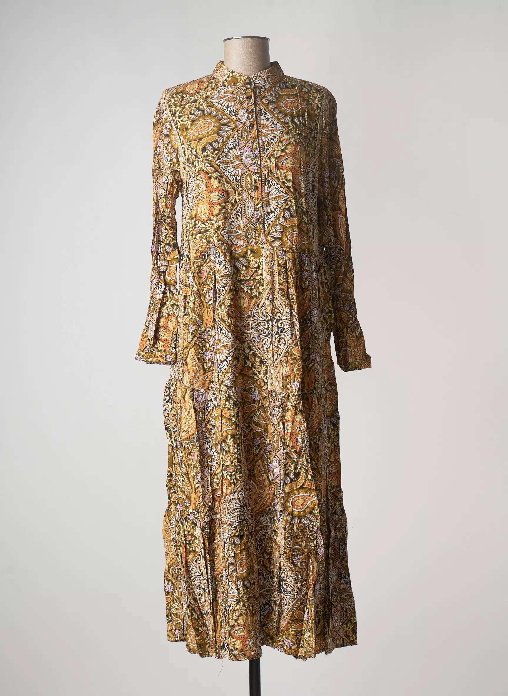 Last Queen Robes Longues Femme couleur jaune