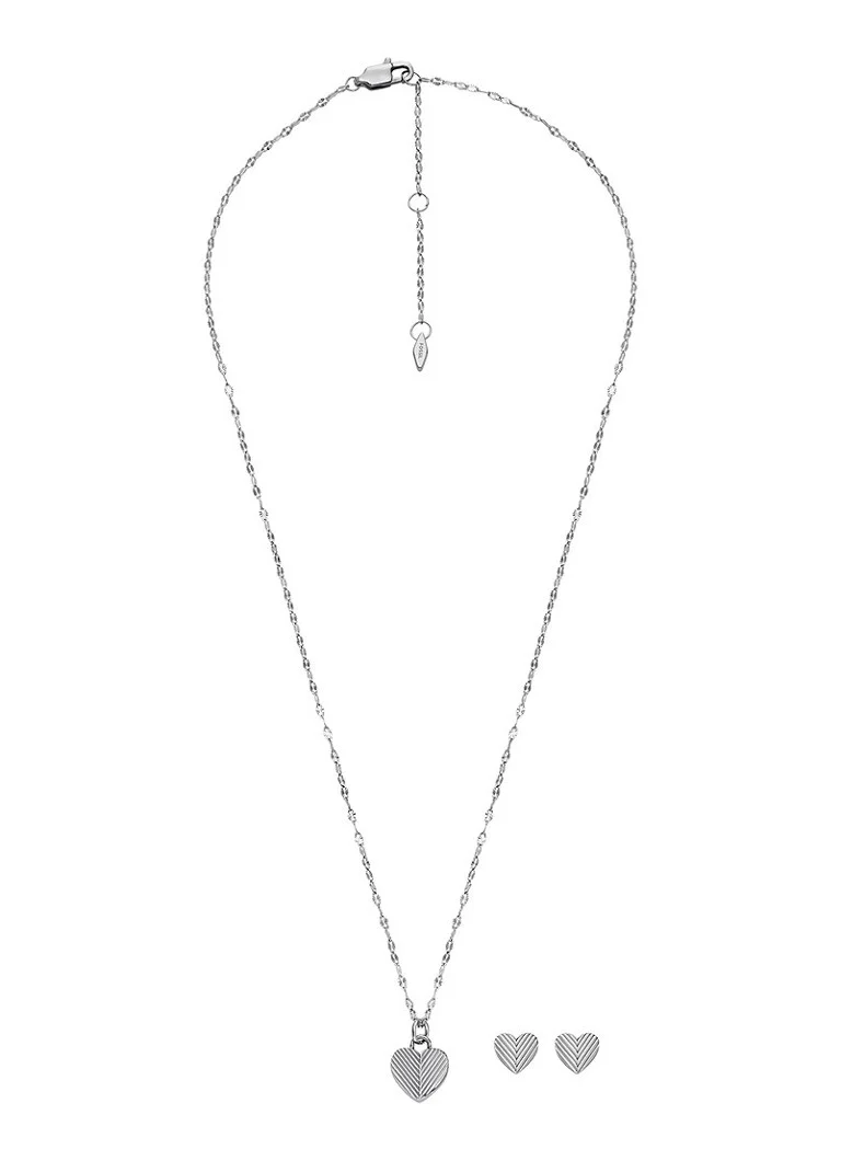 Set di collana e orecchini Fossil Harlow (2 pezzi) JF04669SET