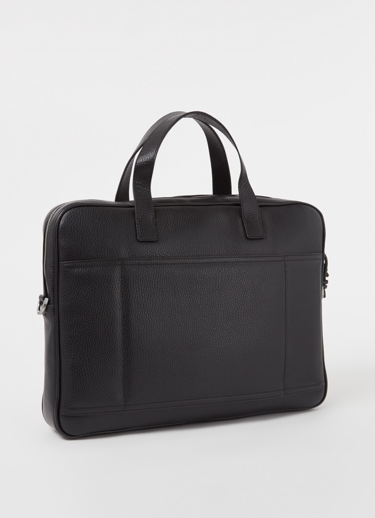Borsa da lavoro in pelle Emporio Armani con scomparto per laptop da 15,6 pollici
