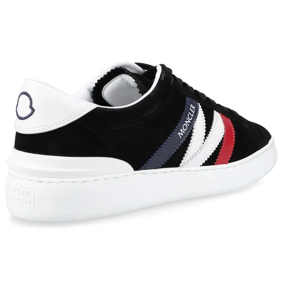 Moncler - Sneaker low MONACO Veloursleder - schwarz
