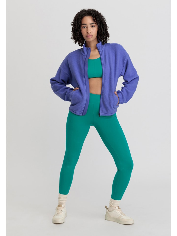 Hessnatur Fleece Jacke Relaxed in irisblau günstig kaufen