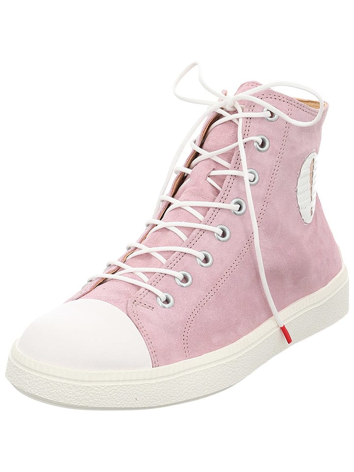 Think! Leder-Sneakers in Rosa günstig kaufen