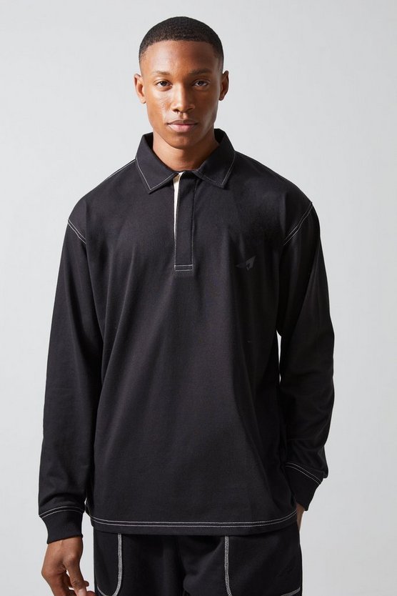 Oversize Active Rugby-Poloshirt