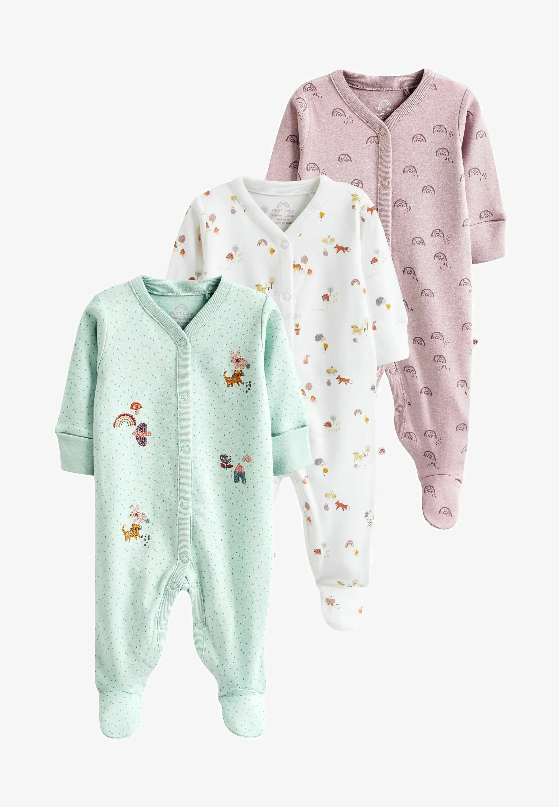 Siguiente PIJAMAS DE ALGODÓN PARA BEBÉ PACK DE 3 - Mono