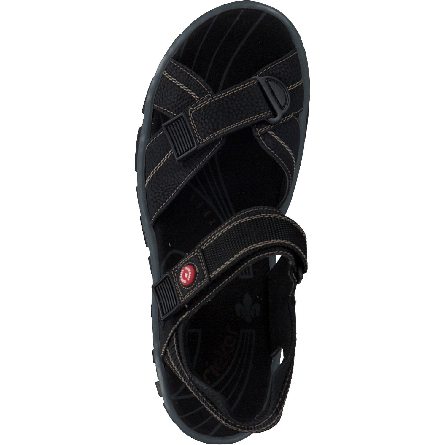 Rieker 68851, Sandalen, Damen, schwarz