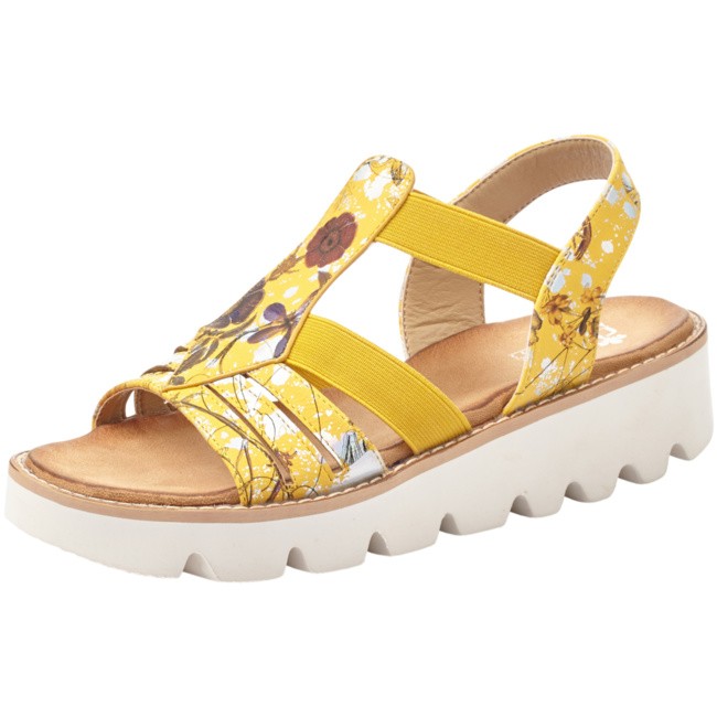 RIEKER Klassische Sandalen gelb
