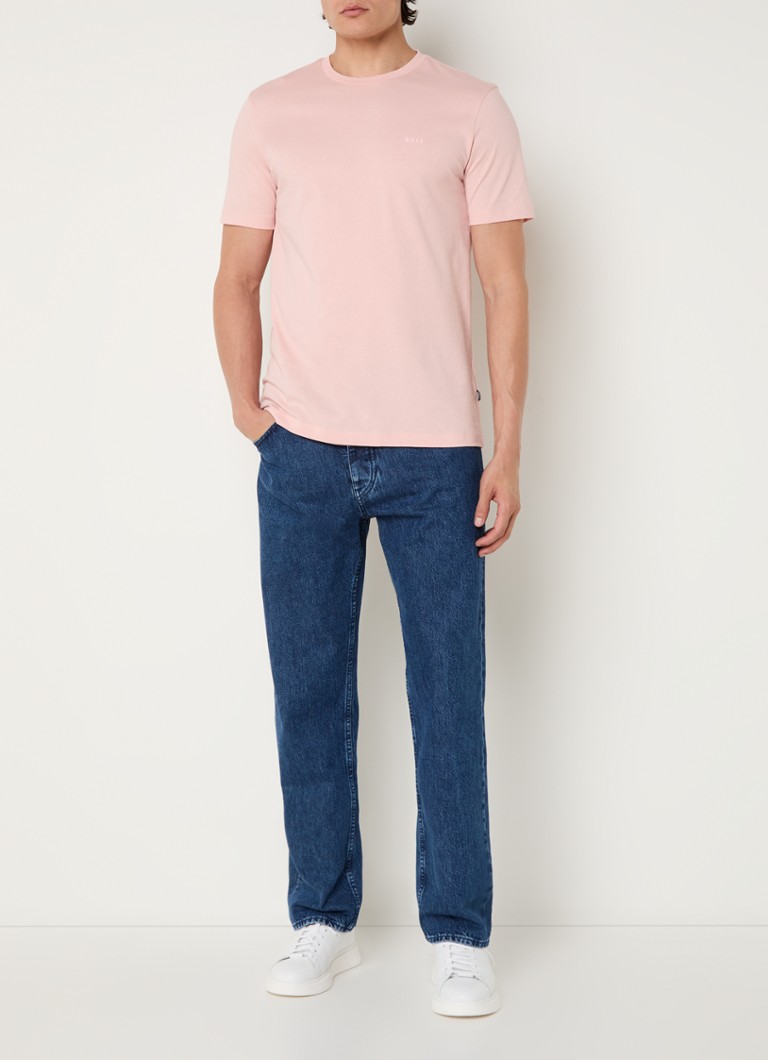 Blugi HUGO BOSS H-Akron cu croială dreaptă, decolorare închisă