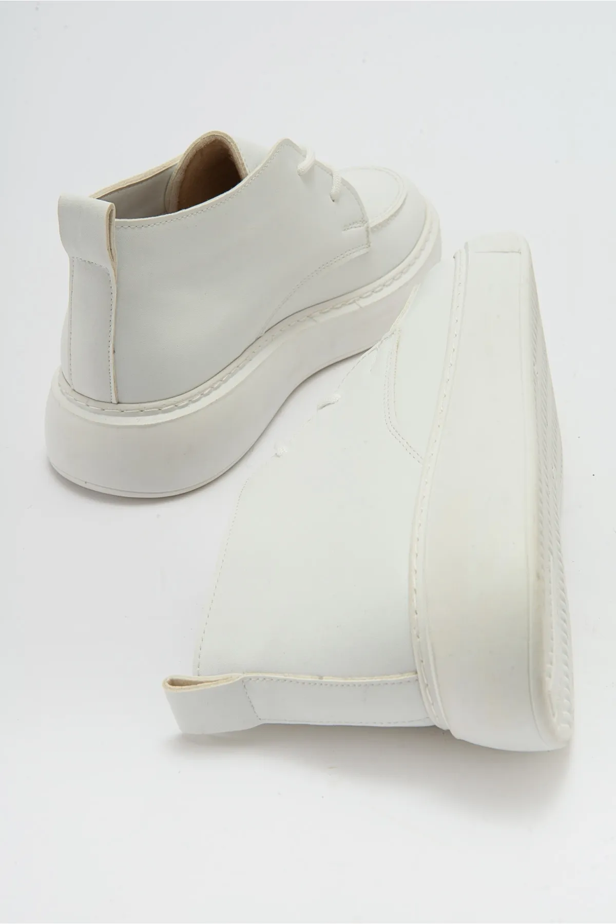 LuviShoes  VALVE White Skin Damenstiefel