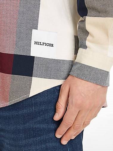TOMMY HILFIGER Herren Hemd PLACED GLOBAL STP CHK SHIRT