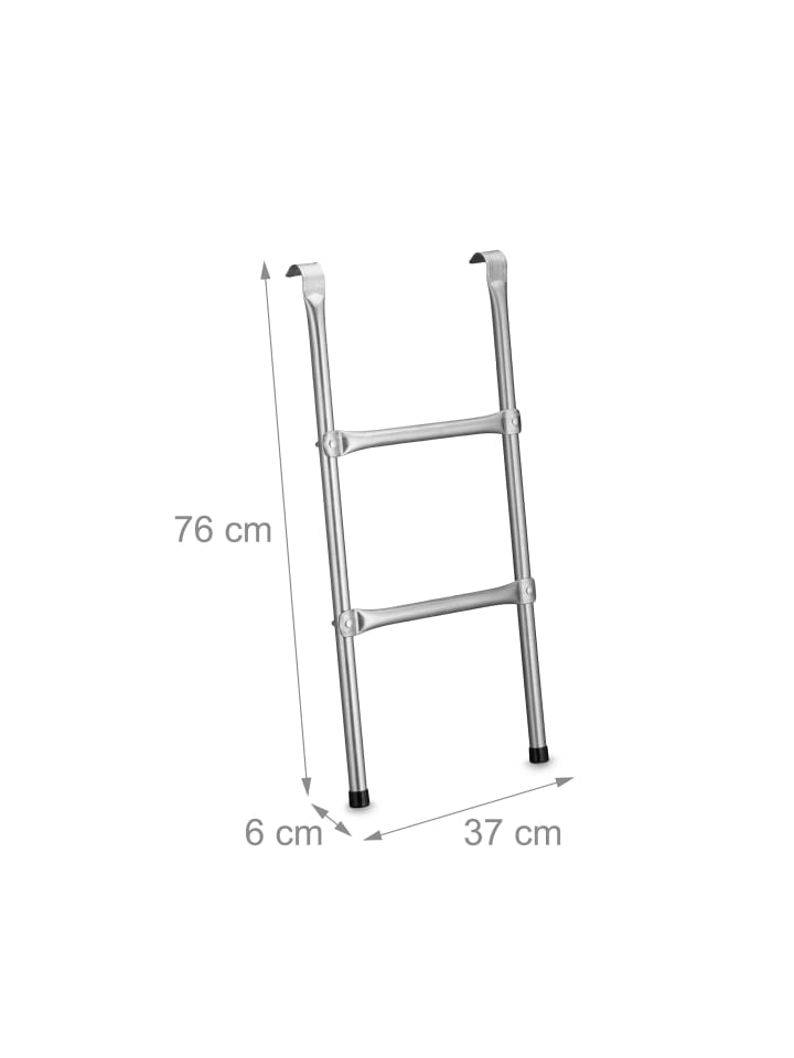 relaxdays Trampolin Leiter in Silber - 76 cm günstig kaufen onesize