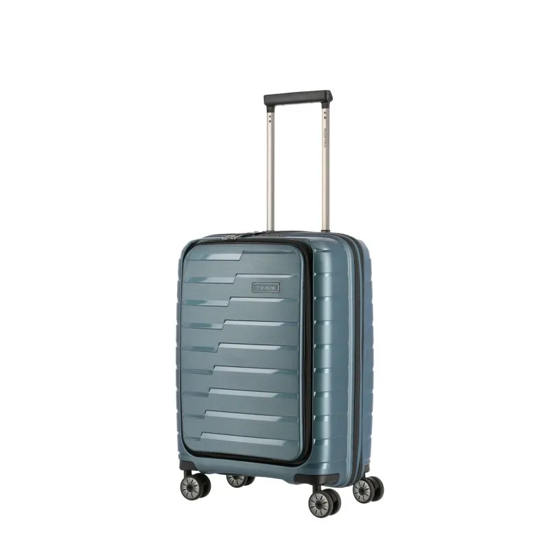 Travelite AIR BASE Trolley S m. Vortasche (4 Räder) - Eisblau