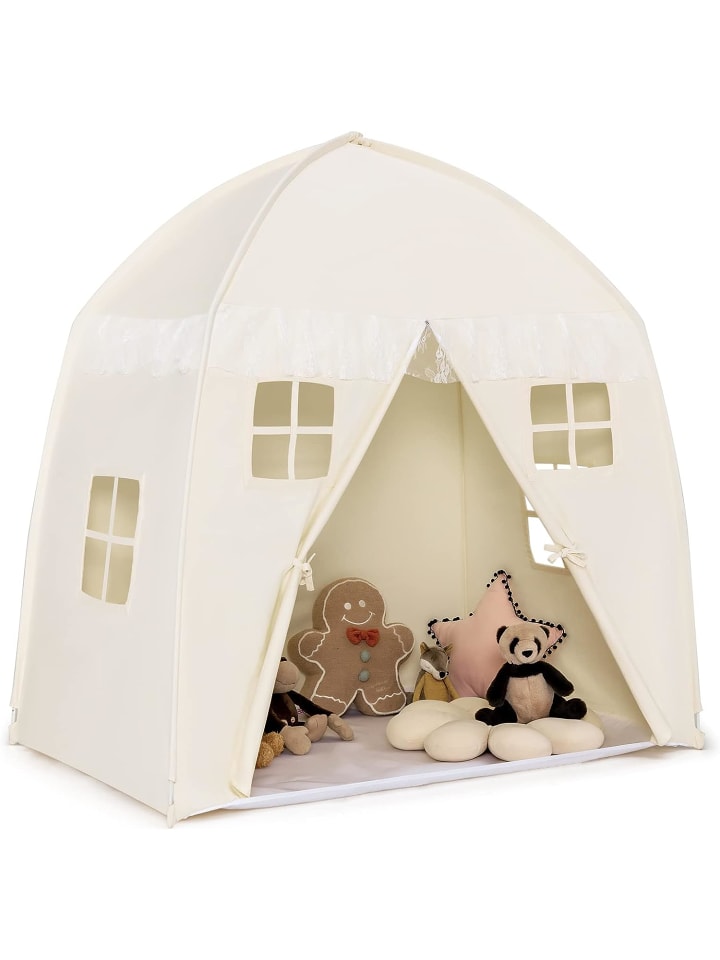 COSTWAY Spielzelt für 2-3 Personen in Beige günstig kaufen 145 x 100 cm