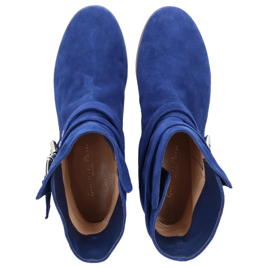 Gianvito Rossi - Stiefeletten G70005 Veloursleder - blau