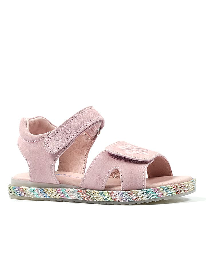 Richter Shoes Leder-Sandalen in Rosa günstig kaufen 28